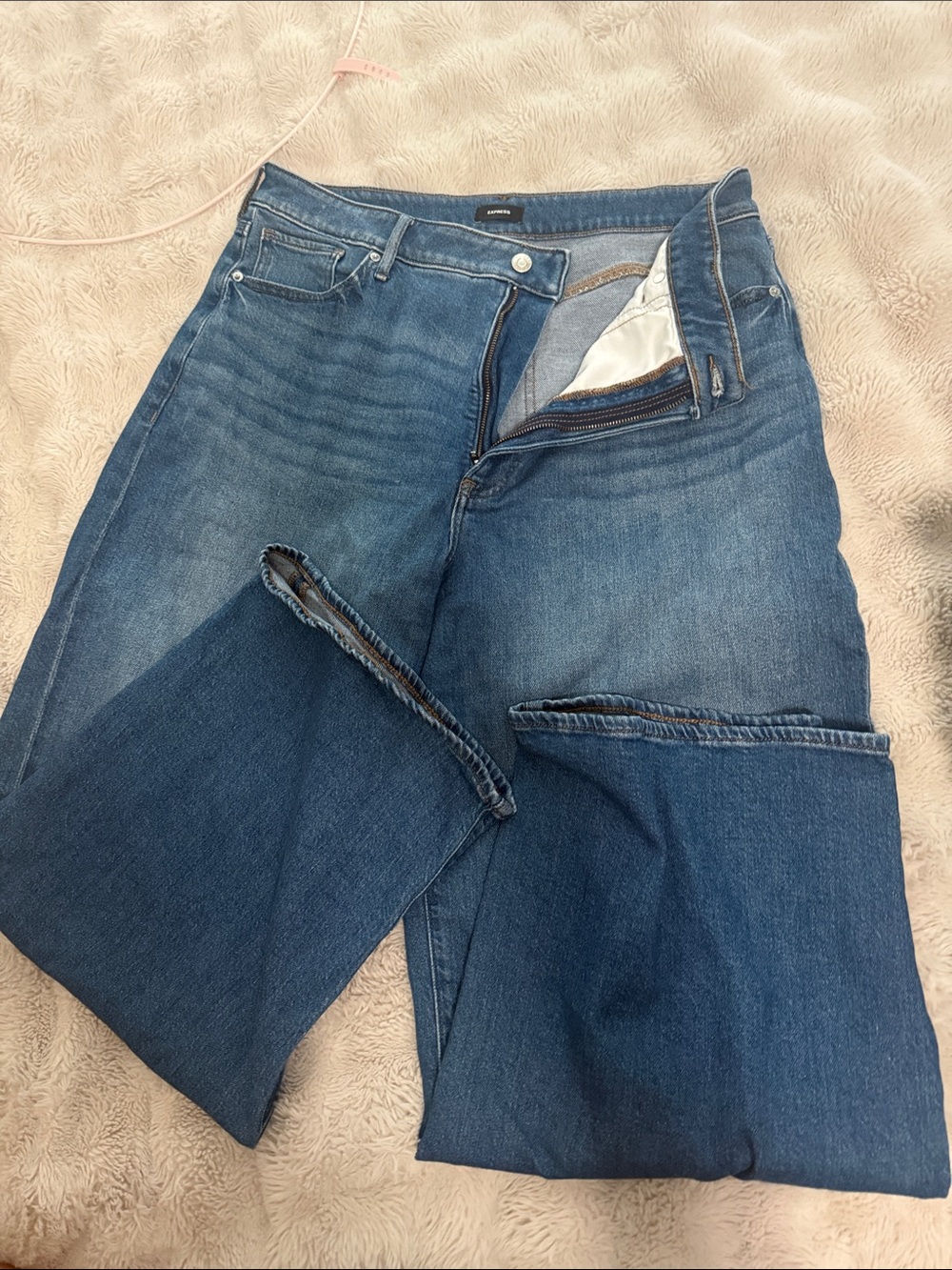 Womens Blue Denim Jeans Express 12R